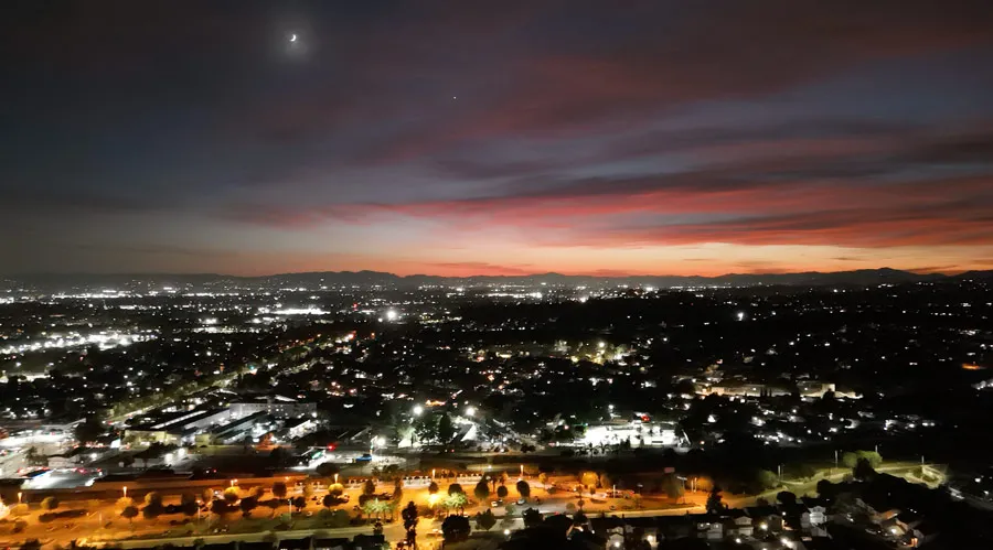 image of a Sylmar sunset